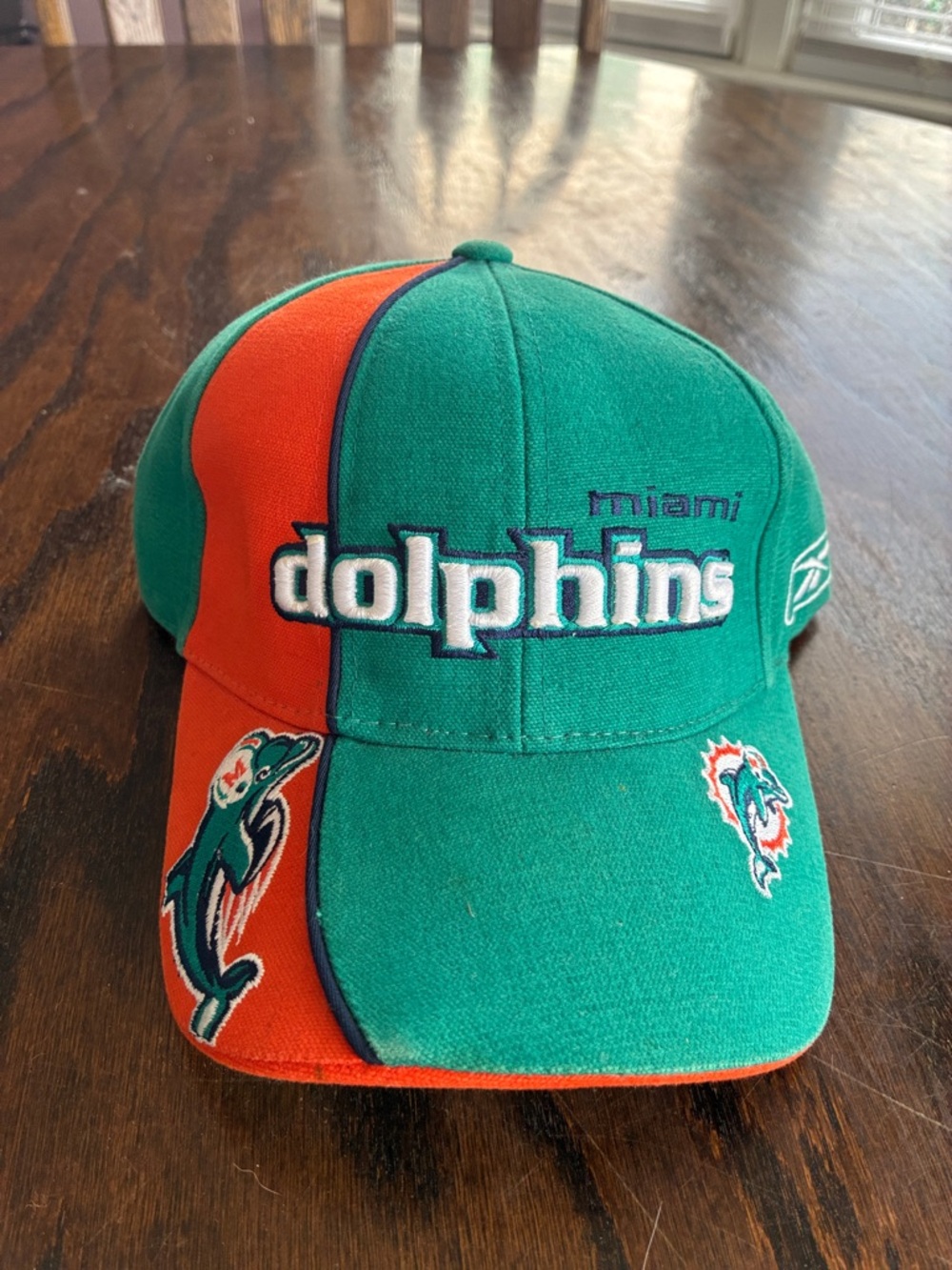Miami Dolphins Two-Tone Teal and Orange Team Cap